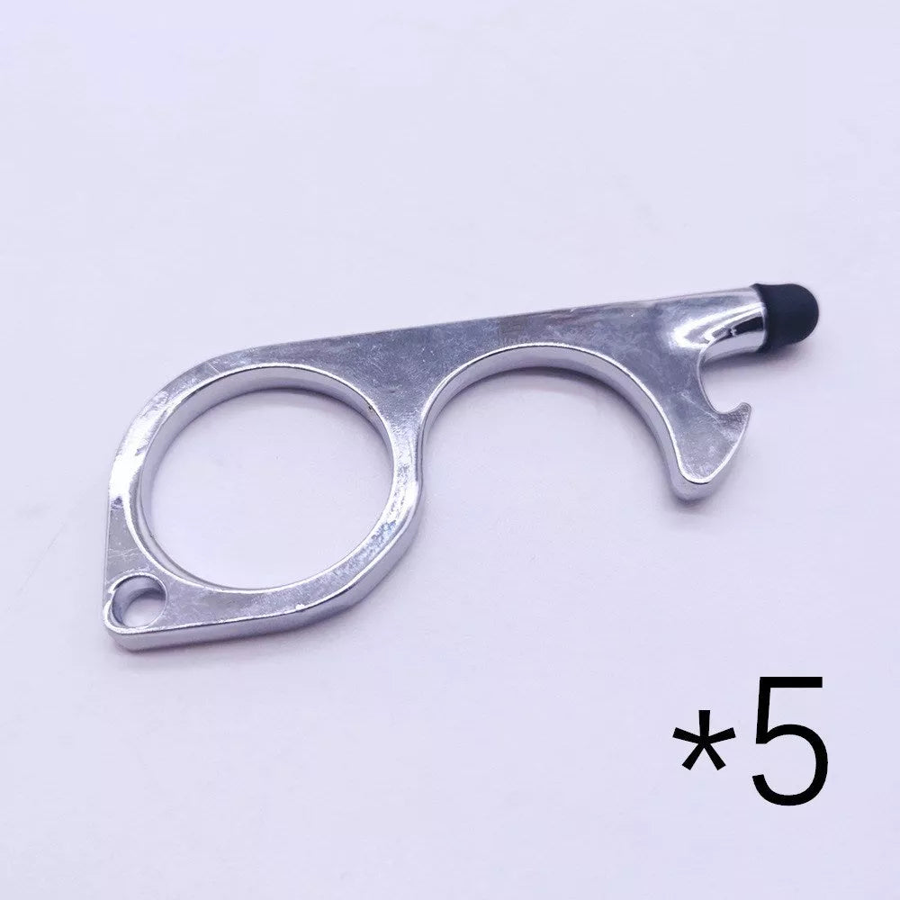 Alloy protective door opener keychain in various colors