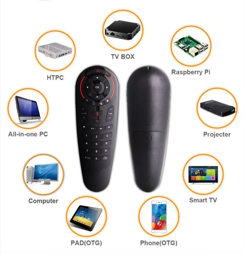 G30 wireless keyboard remote control with nano receiver for computer and TV control