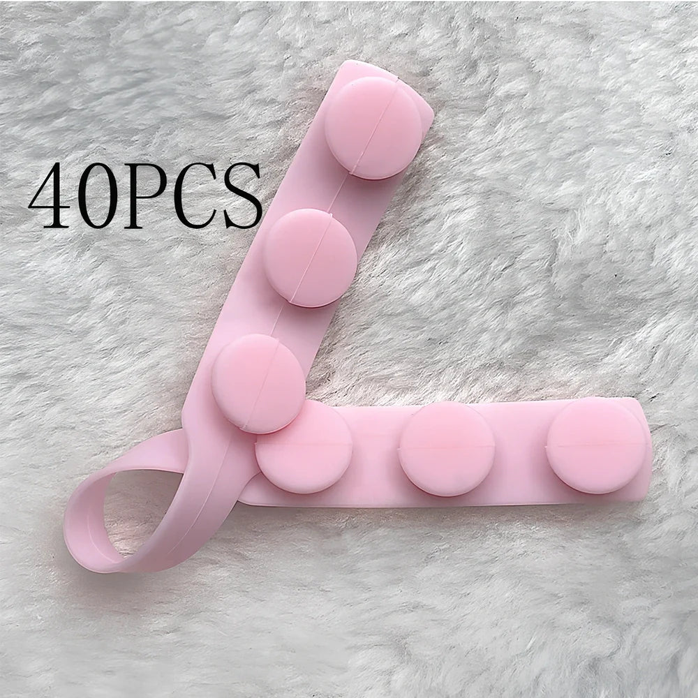 Silicone mask extension strap showing 1.5cm width and colour options including transparent