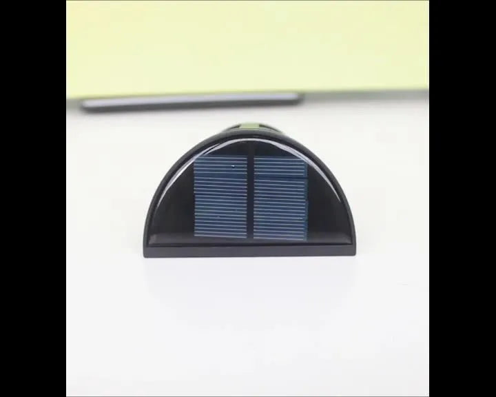 Solar-powered outdoor wall lamp with six LED lights and IP65 waterproof protection for landscape lighting
