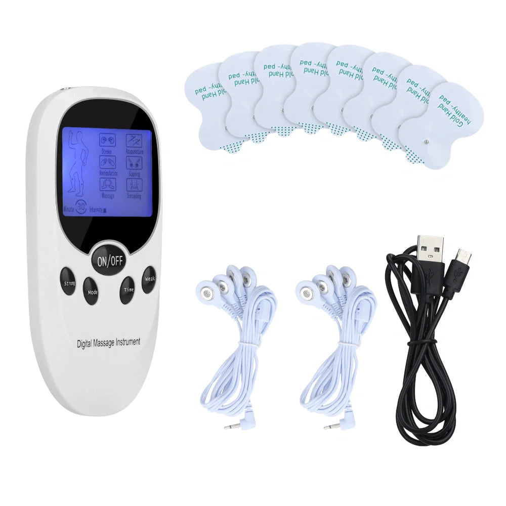 Dual Channel TENS Massager with six stimulation modes for back, neck, and leg pain relief