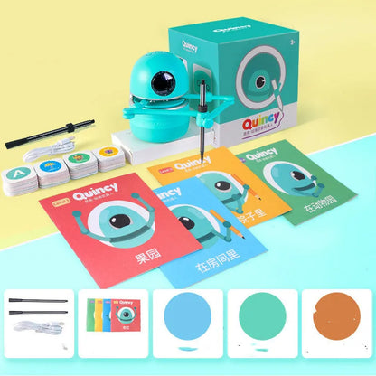 Painting robot for children, ABS plastic, 153 x 105 mm, English version with suction cup base