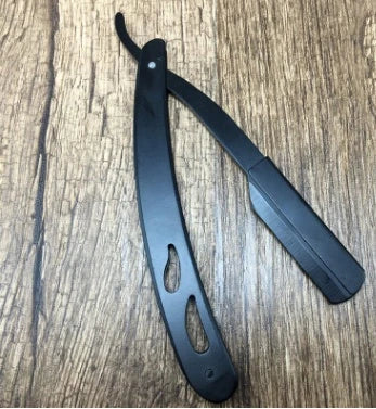 Premium stainless steel straight razor with sharp blades for a smooth, comfortable shave