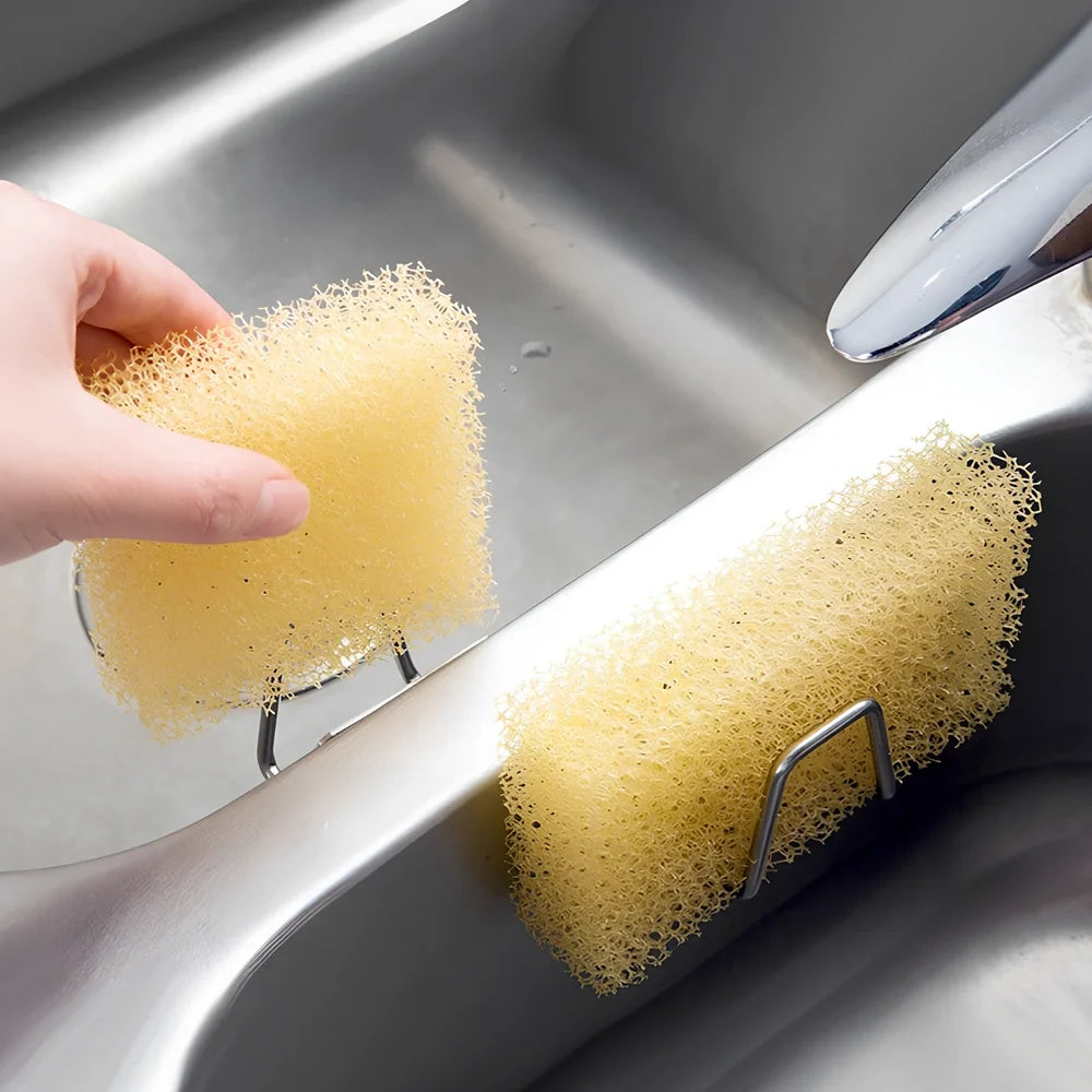 304 stainless steel sponge drain rack measuring 5.5cm by 3.4cm for kitchen sink organisation
