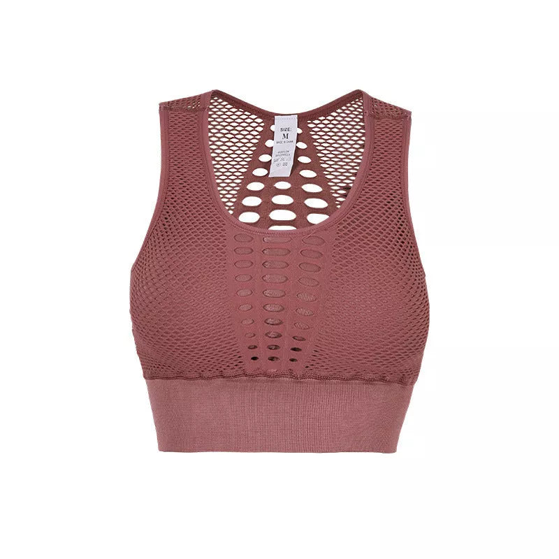 Women's quick-dry sports bra for running and yoga in various colors