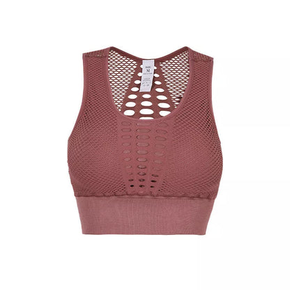 Women's quick-dry sports bra for running and yoga in various colors