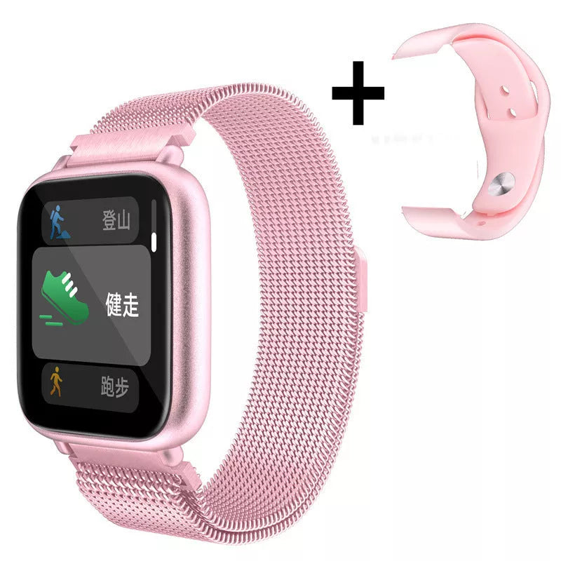 Smart Men's Waterproof Sports Watch with USB charging and health monitoring features