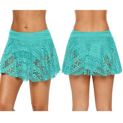 Men's lace swim trunks in multiple colours with polyester fabric and size options from S to XXL