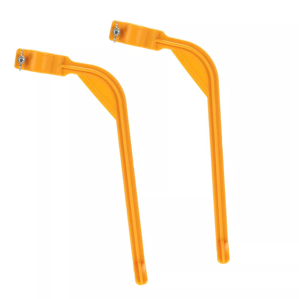 Yellow plastic golf swing trainer for improving swing accuracy and distance