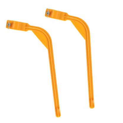 Yellow plastic golf swing trainer for improving swing accuracy and distance