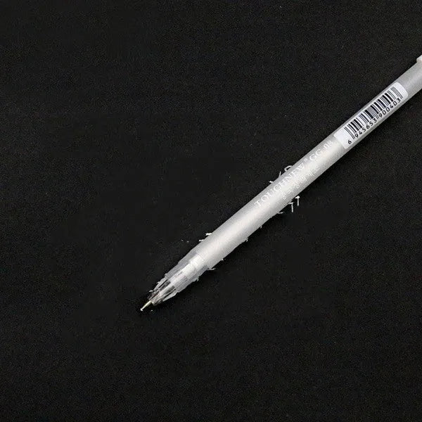 Touchnew black card hand-painted highlight pen with 0.8mm tip in golden silver white options