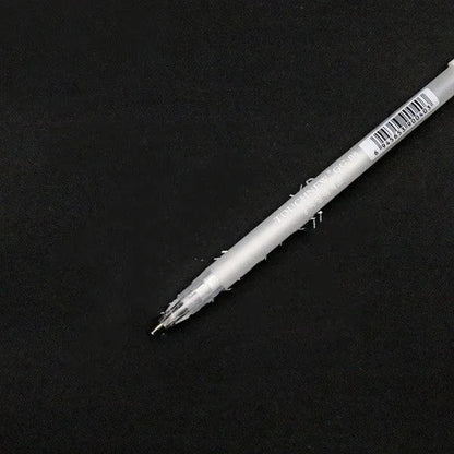 Touchnew black card hand-painted highlight pen with 0.8mm tip in golden silver white options