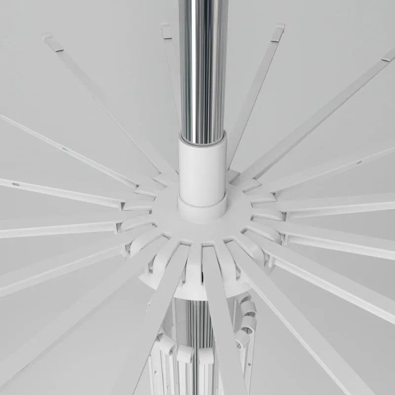 Stainless steel mobile drying rack with three layers and plastic clip separation