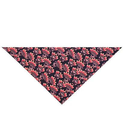 Cozy Thanksgiving-themed pet collar made of absorbent cloth material to catch drool and prevent messes during the holiday festivities.