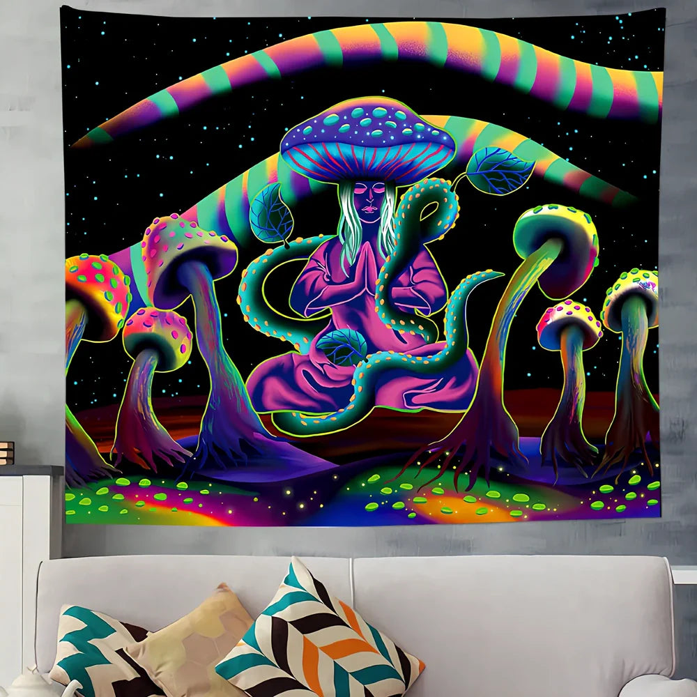 Digital printing wall tapestry in brushed finish showing colour option SM-XY327 at 150x130cm dimensions