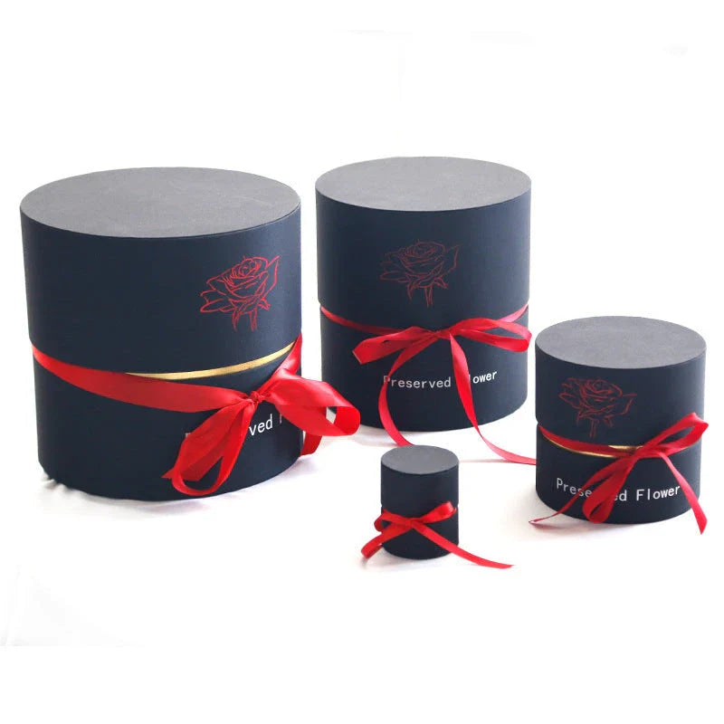 Everlasting rose bouquet in a luxury gift box, preserved real flowers that last for years without maintenance