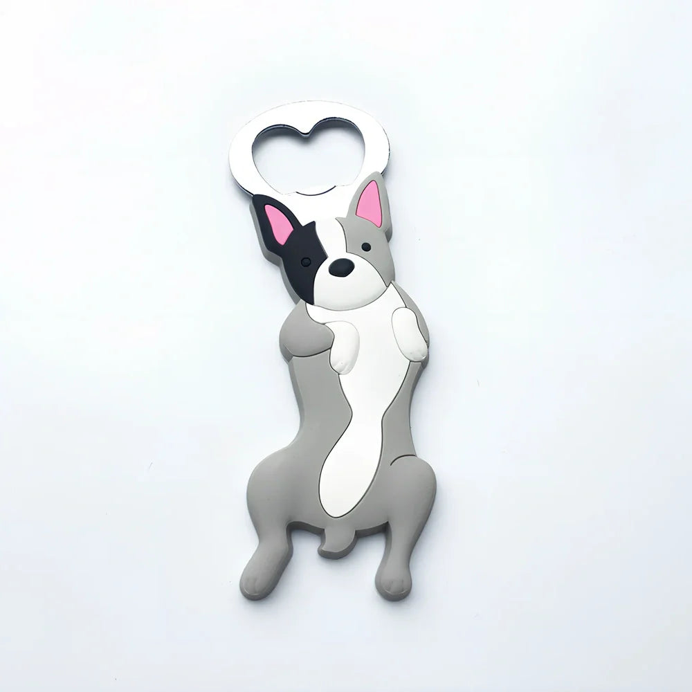 Animal-shaped bottle opener with alloy construction measuring 135mm long by 50mm wide