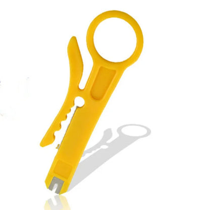Multifunctional network cable pliers with flat mouth, 45# steel clamp head, and stainless steel handle