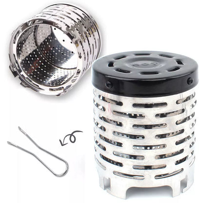 Stainless steel heating cover for tents, portable and durable for outdoor camping