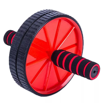 Double Wheel Abdominal Wheel in red, blue, green, and yellow for core strengthening exercises