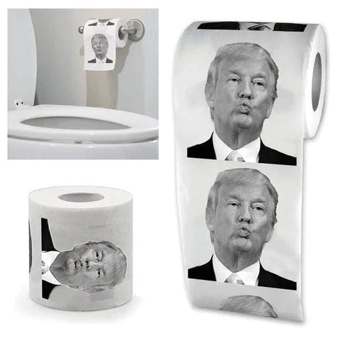Hillary Donald Trump Roll It 2-ply toilet paper with 240 knots per roll