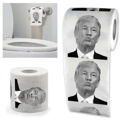 Hillary Donald Trump Roll It 2-ply toilet paper with 240 knots per roll