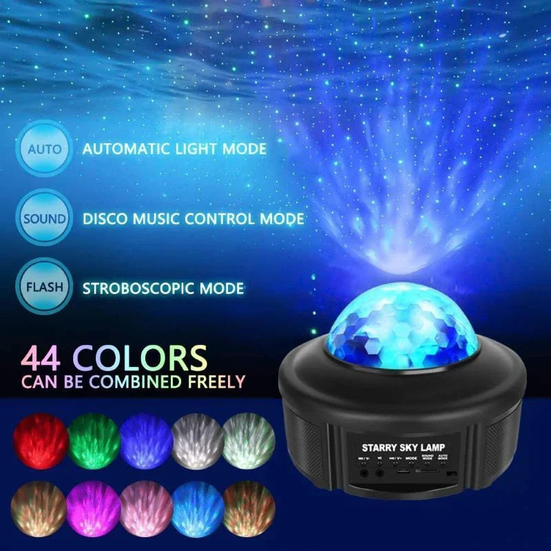 Mesmerizing Bluetooth Music Starry Sky Projector with captivating celestial light show and wireless audio streaming capabilities