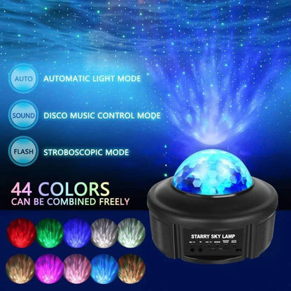 Mesmerizing Bluetooth Music Starry Sky Projector with captivating celestial light show and wireless audio streaming capabilities