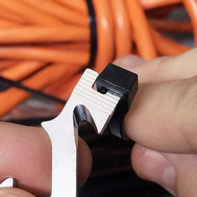 20-in-1 stainless steel multi-tool keychain with over 20 functions including screwdrivers and openers