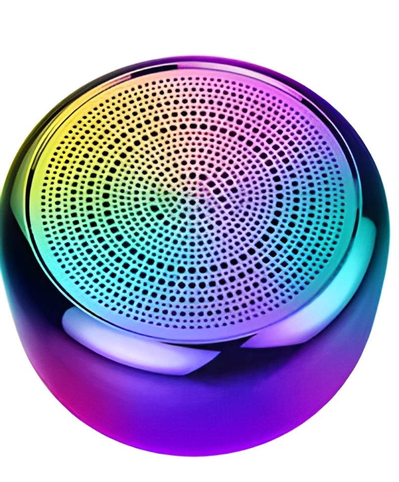 VVADI mini Bluetooth speaker with aluminium alloy shell, 3W output, 6-hour battery and USB charging, in Black, Golden or Red