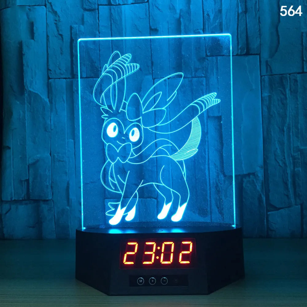 Glowing 3D dolphin LED night light on a table with remote control