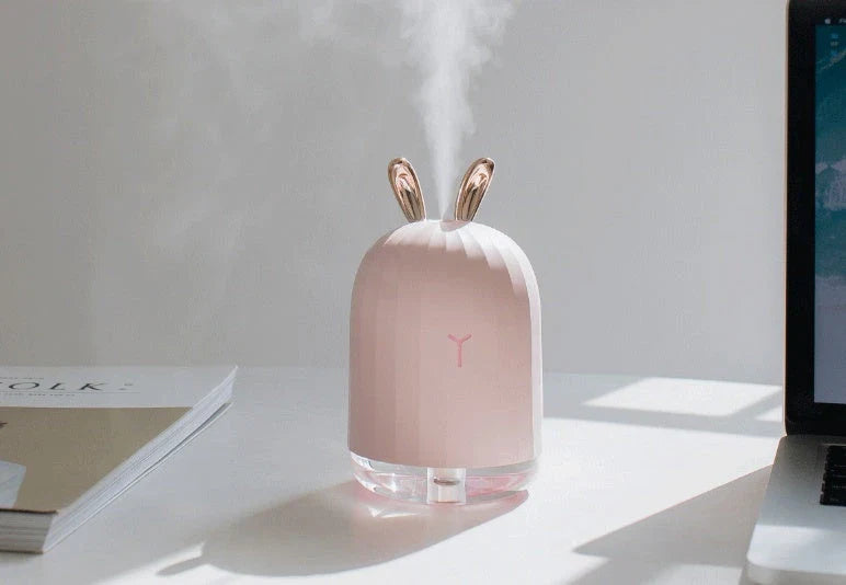 Compact deer-shaped humidifier with USB power for small spaces up to 100 square feet