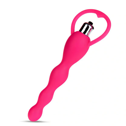 Silicone adult toy with vibrating egg and plastic sleeve in black, blue, and rose red colours