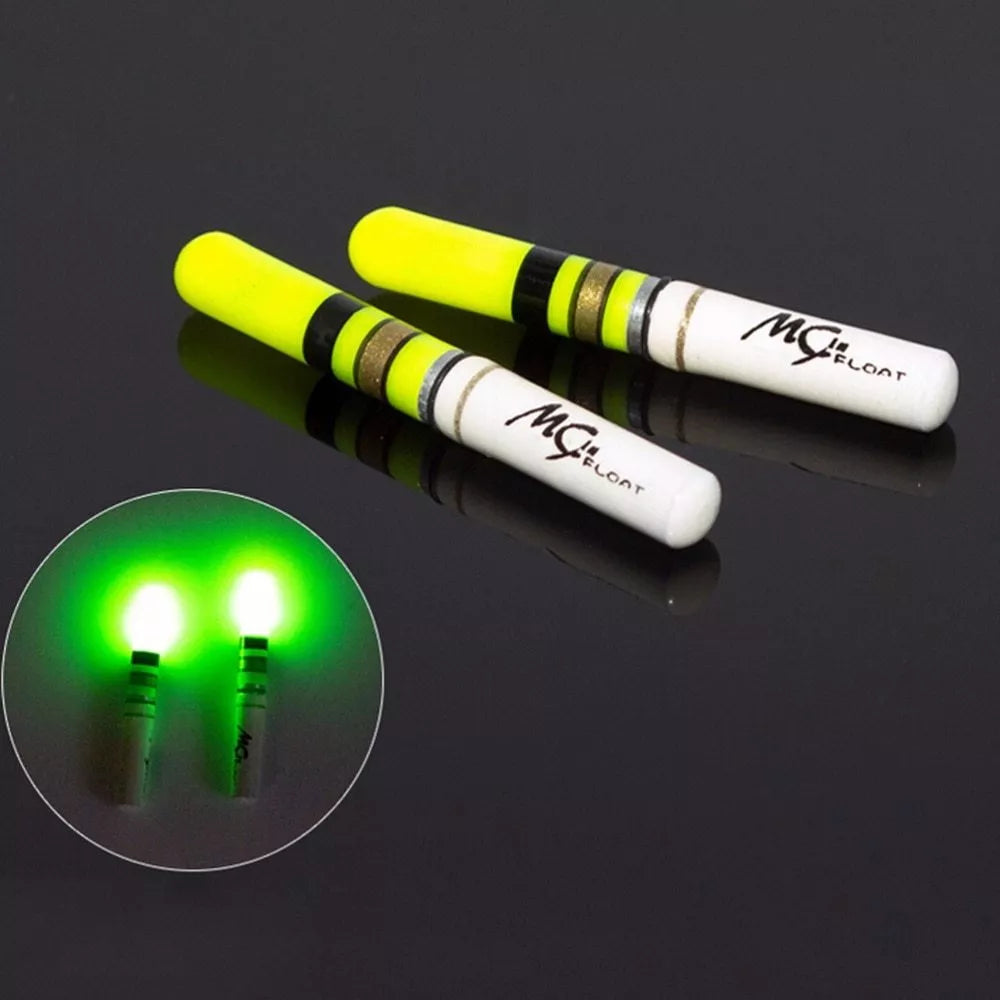 Battery operated LED fishing float for night fishing in dark waters