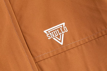 Men's coffee-colored outdoor assault suit with rainproof and windproof features