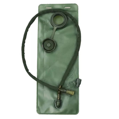 Portable TPU Water Bag in Army Green with plug-and-play hydration system