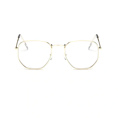 Retro street sunglasses with metal frame and transparent coloured lenses offering UV400 protection