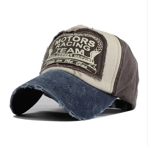 Multicolor cotton baseball hip hop cap with adjustable snapback and 7cm visor