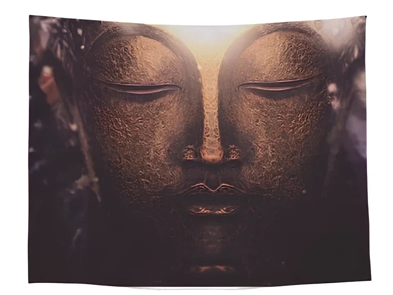 European classical geometric tapestry with plush polyester fabric in rectangular wall hanging