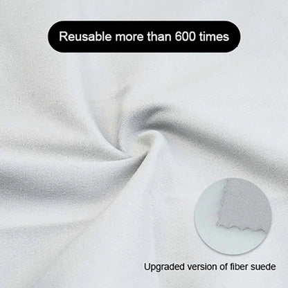 Anti-fog glasses cloth, 15x15cm, black, for clear, scratch-free lens cleaning