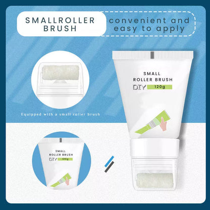 Rolling brush latex paint set for wall repair in seven colors with small roller brush