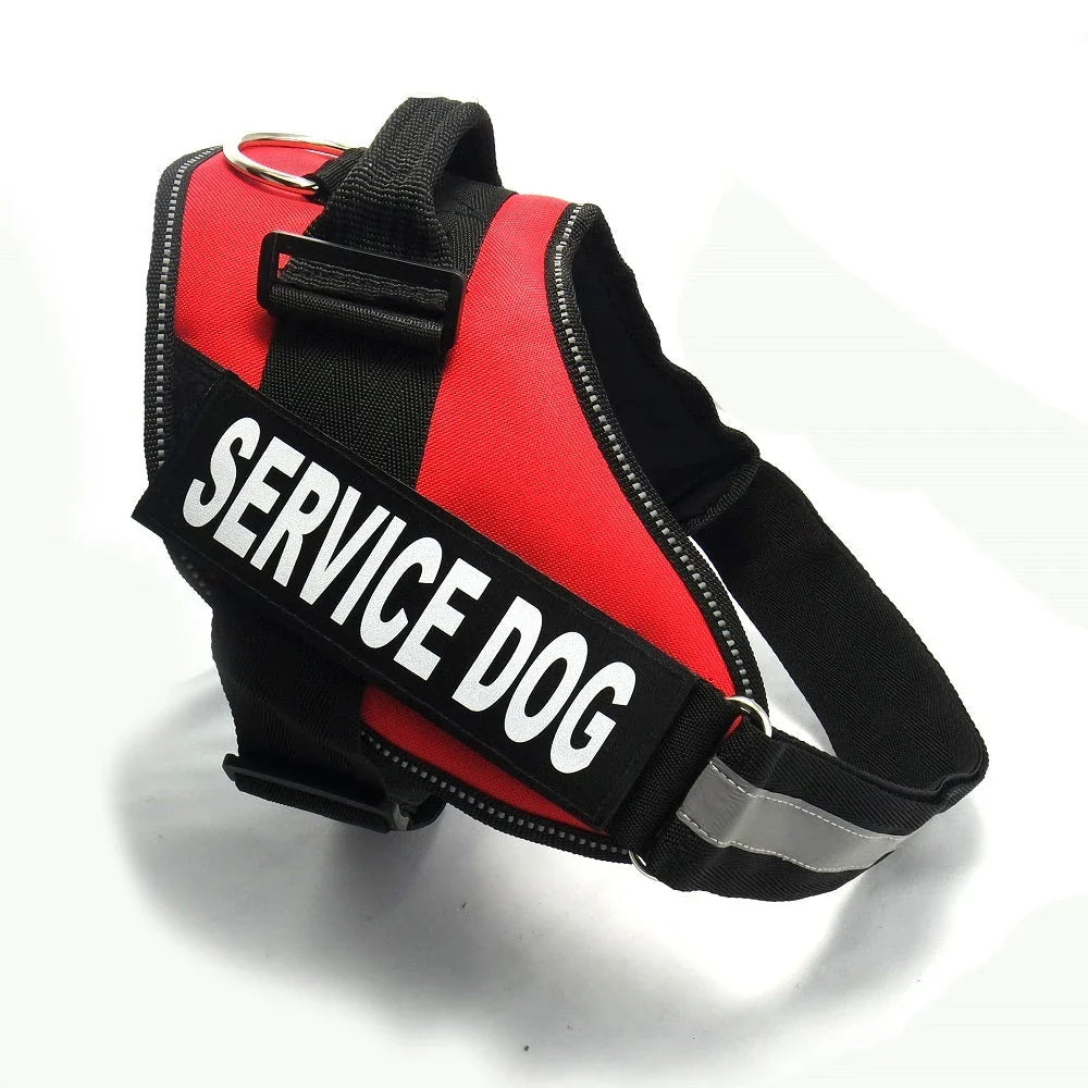 Durable nylon dog chest harness in a variety of sizes and colors for dogs of all shapes and sizes
