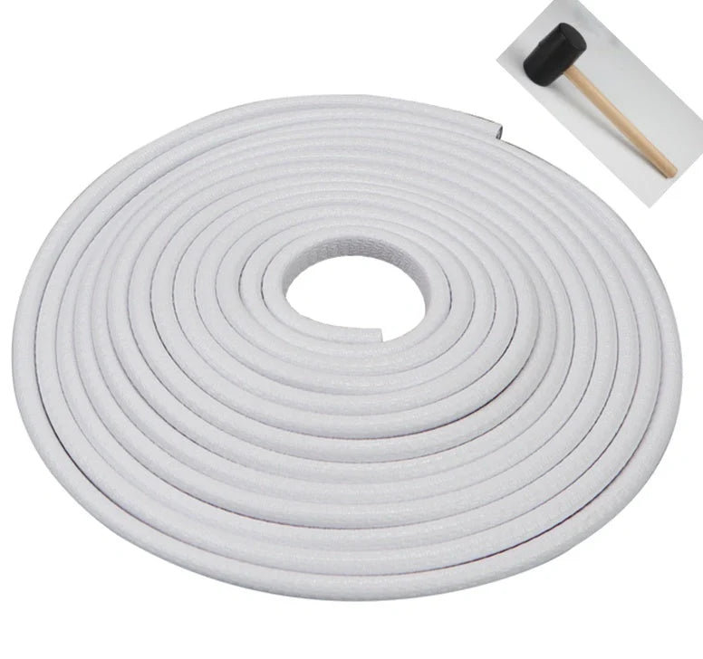 Universal car door anti-collision strip with built-in steel disc for scratch protection