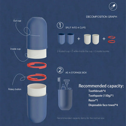Capsule-shaped travel bottle in various colors with leak-proof design for outdoor use