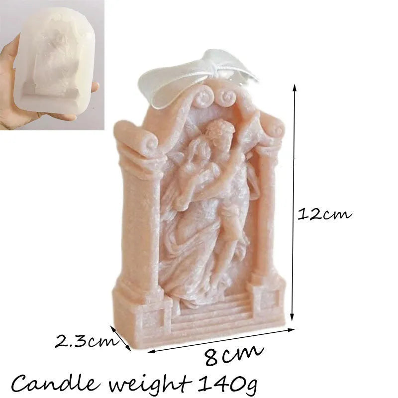 Ancient Greek couple angel silicone baking and craft mould