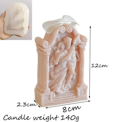 Ancient Greek couple angel silicone baking and craft mould