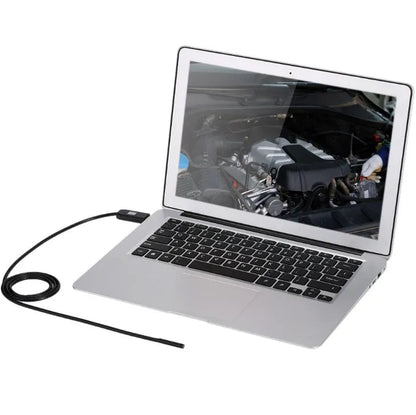 OWSOO USB endoscope camera with 5m cable, hook, magnet and side mirror attachments for inspection