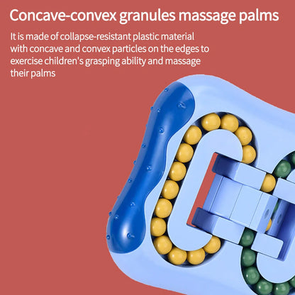 Little Magic Beans Toy - blue stress-relieving cube for kids