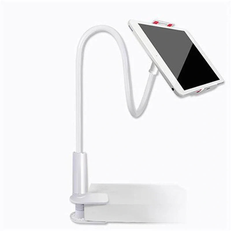 360-degree swivel mobile phone and tablet holder with flexible arm, made of durable magnalium material