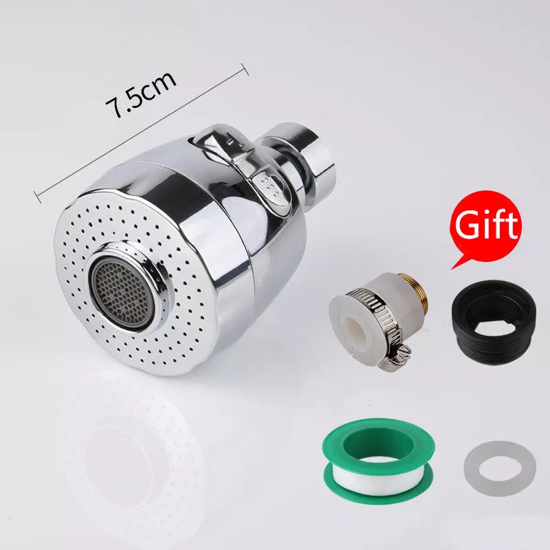 Faucet splash head filter with brass interface and ABS body for durable use